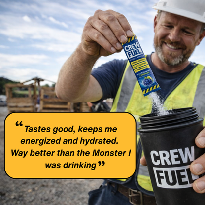 Caffeine + Electrolytes for the Jobsite