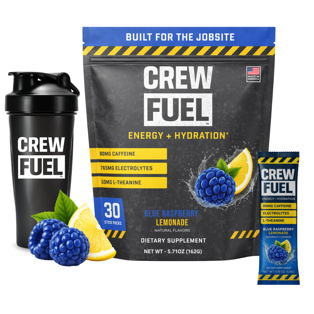 Caffeine + Electrolytes for the Jobsite