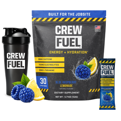 Caffeine + Electrolytes for the Jobsite