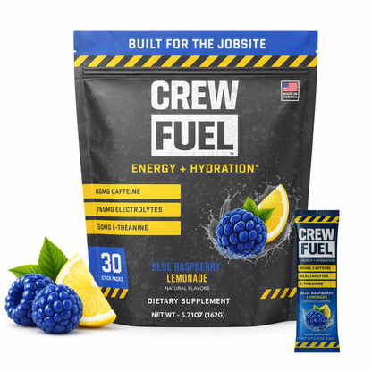 Caffeine + Electrolytes for the Jobsite