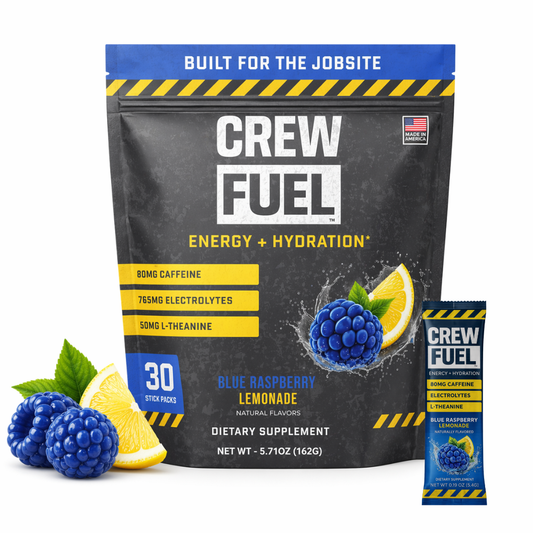 Caffeine + Electrolytes for the Jobsite